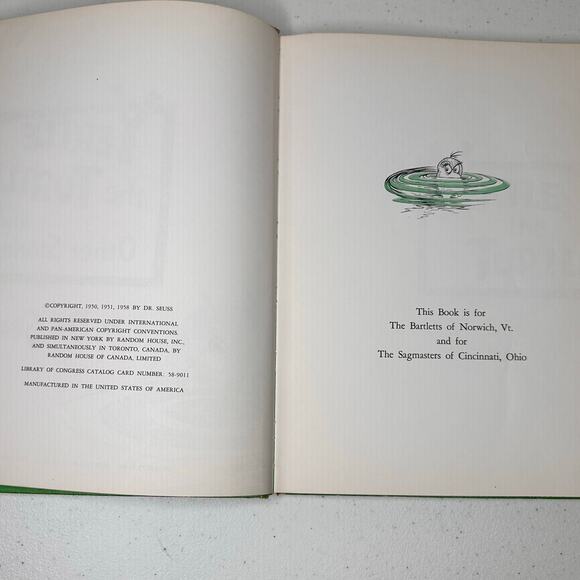 Dr. Seuss Yertle the Turtle and Other Stories 1958 Hardcover Book Club Edition - Picture 2 of 4